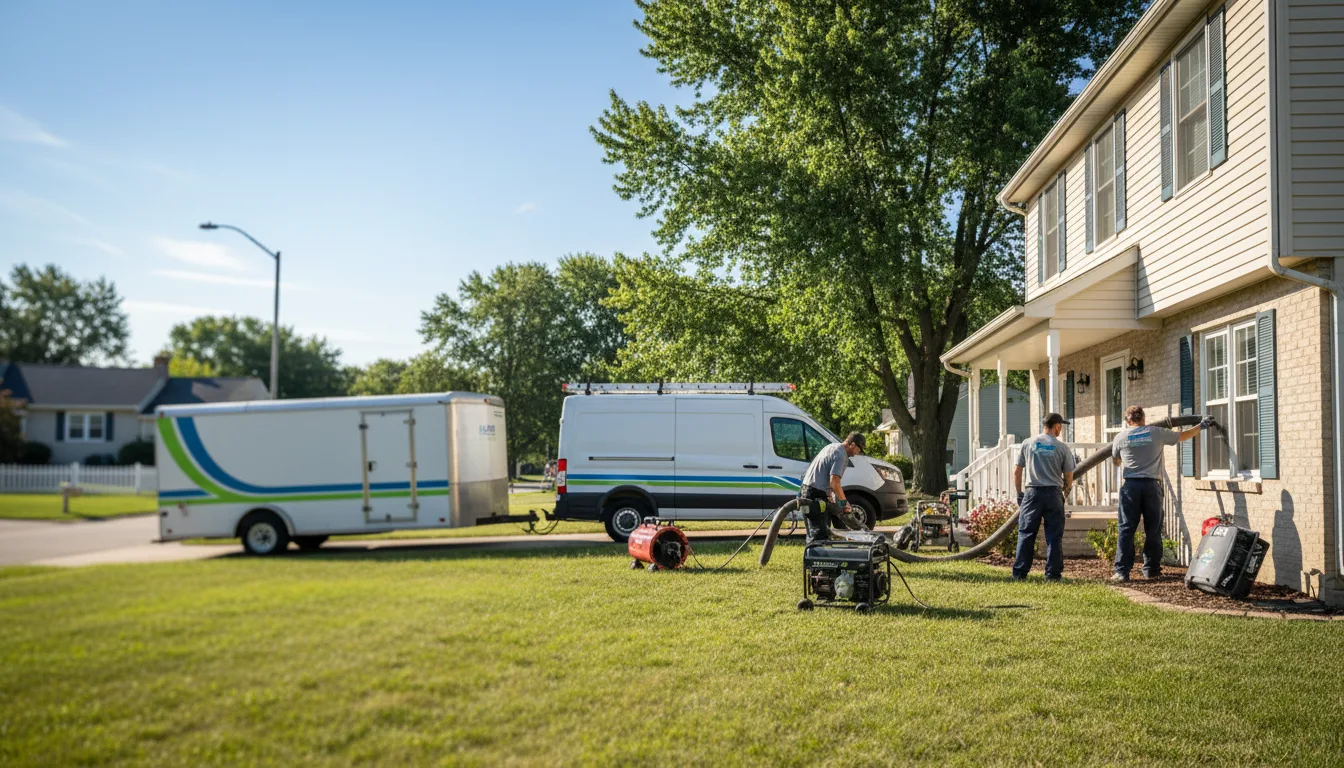 Flooded Basement Restoration And Cleanup With Repair in Blue Springs, NE near me